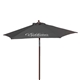 Custom Promotional Wood Printed Steel Beach Umbrella