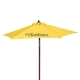Custom Promotional Wood Printed Steel Beach Umbrella