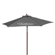 Custom Promotional Wood Printed Steel Beach Umbrella