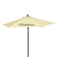 Custom Promotional Wood Printed Steel Beach Umbrella