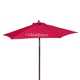 Custom Promotional Wood Printed Steel Beach Umbrella