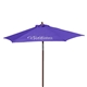 Custom Promotional Wood Printed Steel Beach Umbrella