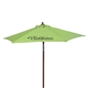 Custom Promotional Wood Printed Steel Beach Umbrella