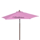 Custom Promotional Wood Printed Steel Beach Umbrella