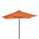 Custom Promotional Wood Printed Steel Beach Umbrella