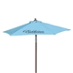 Custom Promotional Wood Printed Steel Beach Umbrella