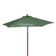 Custom Promotional Wood Printed Steel Beach Umbrella