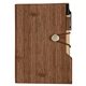 Woodgrain Look Notebook With Sticky Notes And Flags