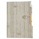 Woodgrain Look Notebook With Sticky Notes And Flags