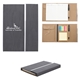 Woodgrain Padfolio With Sticky Notes And Flags