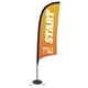 9 Premium Razor Sail Sign Kit (Single - Sided with Scissor Base)