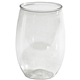 16 oz Plastic Stemless Wine Glass