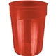 22 oz Squat Fluted Plastic Stadium Cup