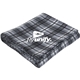 Rollable Plaid Fleece Throw Blanket 50 x 60 Unfolded