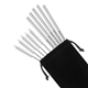 Stainless Steel Straw 5 Pack with Pipe Cleaner Brushes