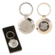 Sterling Silver Plated Circle Keyring