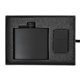 Deluxe 5 oz Flask and Oil Flip Top Lighter Gift Set