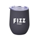 12 oz Vacuum Insulated Stainless Steel Stemless Wine Glass With Rubberized Finish
