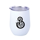 12 oz Vacuum Insulated Stainless Steel Stemless Wine Glass With Rubberized Finish