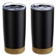 York 20 oz Stainless Steel / Polypropylene Tumbler with Cork Base