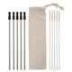 5- Pack Stainless Straw Kit With Cotton Pouch