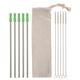 5- Pack Stainless Straw Kit With Cotton Pouch