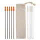 5- Pack Stainless Straw Kit With Cotton Pouch