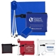 TECHMESH JUMBO Tech Home and Travel Kit with Microfiber Cleaning Cloth, USB Wall Charger in Mesh Zipper Kit