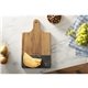Black Marble and Wood Cutting Board