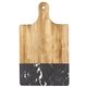 Black Marble and Wood Cutting Board