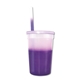 Promotional Personalized 22 oz Mood Stadium Plastic Cup / Straw / Lid Set