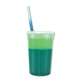 Promotional Personalized 22 oz Mood Stadium Plastic Cup / Straw / Lid Set