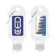 1.8 oz Antibacterial Portable Hand Sanitizer Gel w / Carabiner