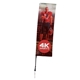 10 Streamline Rectangle Sail Sign Kit (Single - Sided with Ground Spike)