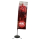 10 Streamline Rectangle Sail Sign Kit (Single - Sided with Scissor Base)