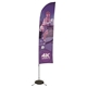 13 Streamline Blade Sail Sign Kit (Single - Sided with Scissor Base)