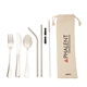 Perka(R) Castellana 6- Piece Steel Straw Utensil Set