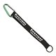 3/4 Sewn Polyester Keychain with Metal Split - Ring and Carabiner