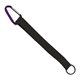 3/4 Sewn Polyester Keychain with Metal Split - Ring and Carabiner
