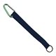 3/4 Sewn Polyester Keychain with Metal Split - Ring and Carabiner