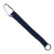 3/4 Sewn Polyester Keychain with Metal Split - Ring and Carabiner