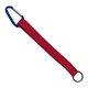3/4 Sewn Polyester Keychain with Metal Split - Ring and Carabiner