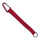 3/4 Sewn Polyester Keychain with Metal Split - Ring and Carabiner
