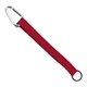 3/4 Sewn Polyester Keychain with Metal Split - Ring and Carabiner