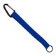 3/4 Sewn Polyester Keychain with Metal Split - Ring and Carabiner