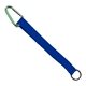3/4 Sewn Polyester Keychain with Metal Split - Ring and Carabiner