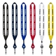 3/4 Polyester Lanyard with Metal Crimp Retractable Badge Reel