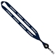 3/4 Polyester Lanyard with Metal Crimp Retractable Badge Reel
