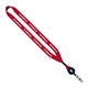 3/4 Polyester Lanyard with Metal Crimp Retractable Badge Reel