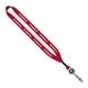 3/4 Polyester Lanyard with Metal Crimp Retractable Badge Reel
